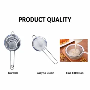 Stainless steel kitchen mesh strainer for soy milk and juice daily filtering tool