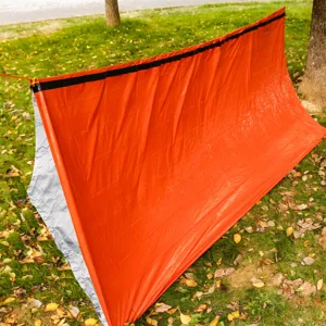 Portable Emergency Tent Outdoor Survival Sleeping Bag Thermal Rescue Blanket Aluminum Foil