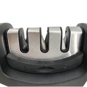 Kitchen knife sharpener multi-functional 3-stage sharpener tool for home cooking use
