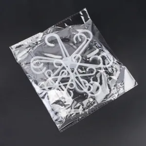 Jeu de clips de support de tige de plante, pince transparente pour tuteur de jardin.