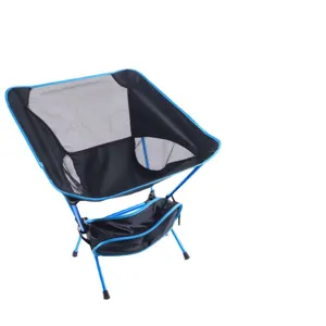 Portable outdoor folding beach moon chair lightweight camping chair with aluminum alloy frame