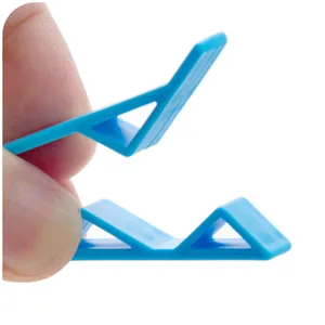 Blue plastic trash bag clips for kitchen garbage cans anti slip fixator holder tool