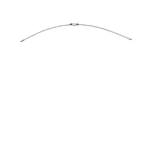 Boucle de câble en acier inoxydable pour étiquette de bagage, détail de porte-clés.