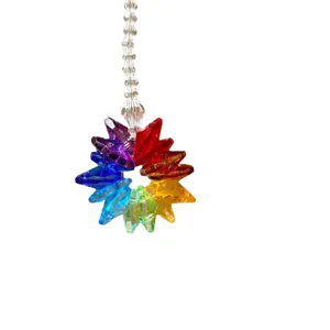 Rainbow crystal suncatcher pendant prism hanging ornament for home decor window wind chime