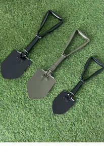 Portable folding tactical shovel for outdoor camping, hiking, gardening and emergency rescue.