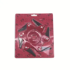 Testina Tagliaerba a 6 Lame Vassoio Diserbo Lama in Acciaio per Decespugliatore Accessorio.