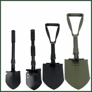 Multifunctional folding entrenching tool portable outdoor military camping survival shovel gear