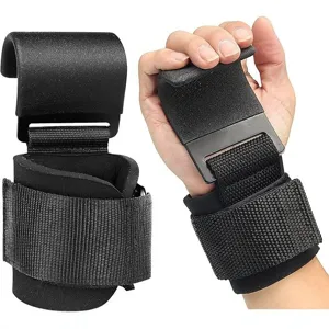 Fitness Weightlifting Wrist Straps Power Lifting Hooks Gym Wrist Support Hand Grips Heavy Duty Workout Training Gear