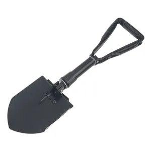 Multifunctional folding camping shovel portable emergency outdoor entrenching tool for hiking