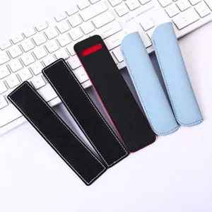 Conjunto de estuches portatiles de cuero y terciopelo para almacenamiento de lapices.