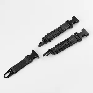 Outdoor tactical paracord strap connector black utility buckle heavy duty gear accessory