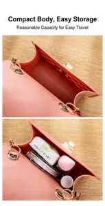 Mini jelly bag with chain strap and secure lock closure, perfect for daily casual wear.