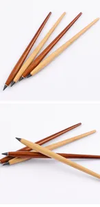 Wooden barrel eternal pencil inkless writing pen student sketch stationery office supply