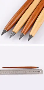Wooden barrel eternal pencil inkless writing pencil student sketching art supply stationery tool