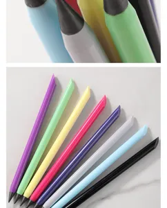 Unendlicher bleistift tintenlos schreibstift studenten kunst skizzieren set detailansicht.