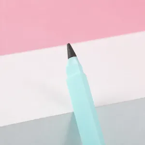 Eeuwige Inktloze Potlood Geen Slijpen Oneindig Schrijfpotlood Met Gum Kunststof Macaron Gekleurd Potlood Voor School Kantoor