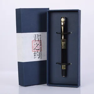 Juego de regalo de bolígrafo de firma de metal bolígrafo roller business logo.