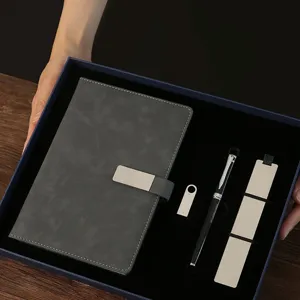Coffret cadeau professionnel bloc-notes stylo usb signet boite elegante papeterie bureau