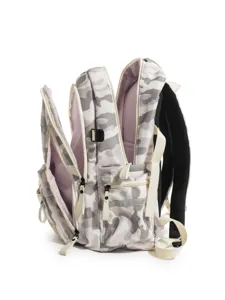 Grand sac à dos de camouflage pour étudiants, cartable de voyage multifonctionnel pratique.