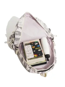 Grand sac à dos camouflage pour étudiants, idéal pour les voyages et l'utilisation quotidienne.