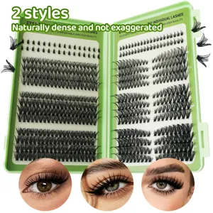 DIY cluster false eyelashes natural natural look soft lightweight individual lashes extension 1pc