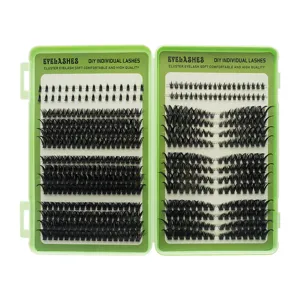 DIY cluster individual eyelashes soft comfortable natural volume false eyelash extension box