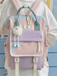 New Japanese Literary Style Casual Fashion Nylon Backpack Large Capacity School Bag For Women And Teen Students