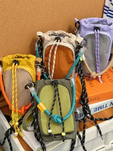 Borsa a tracolla tattica multicolore per telefono, marsupio sportivo casual all'aperto.