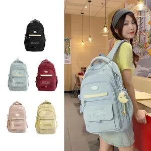 Mochila bonita estilo coreano gran capacidad para estudiantes viajes escolar