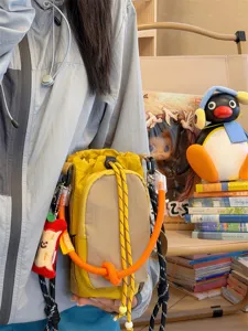 Borsa a tracolla tattica alla moda per telefono, custodia leggera per viaggi all'aperto.