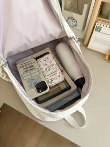 Μεγάλο σχολικό σακίδιο πλάτης για μαθητές, κομψή και πρακτική τσάντα ταξιδιού colorblock.