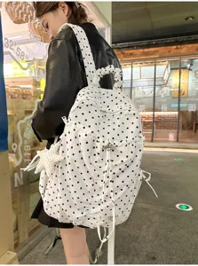 Koranischer Stil Pünktchen Rucksack für Damen, lässiger Studenten Schulrucksack Stern.