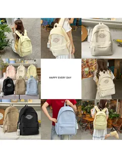 Grosse Kapazitaet Studenten Rucksack Canvas Schultasche laessige Reise Daypack Jugendliche