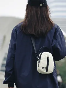 Outdoor casual nylon crossbody bag for women, stylish mini shoulder bag with zipper pocket.