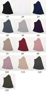Crystal linen women convenience headscarf pullover undercap Malay sun protection neck hijab