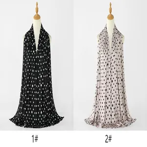 Soft polka dot scarf headscarf shawl for women, elegant daily accessory and versatile wrap.