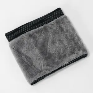 Braga de cuello de punto polar invierno cálido grueso bufanda tubo forro suave frío