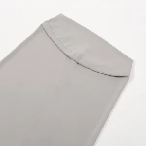 Grey crystal linen Muslim hijab inner cap and neck protection scarf product detail view