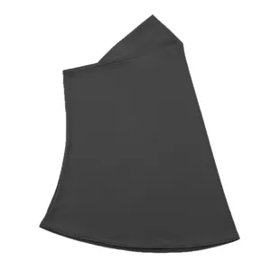 Dark grey Muslim women hijab instant pull over inner cap sun protection neck cover scarf.
