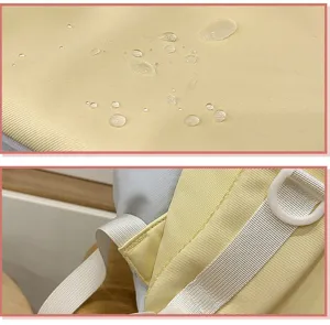 Detailaufnahme des wasserdichten Canvas Rucksacks mit stabilen Gurten und D-Ring.
