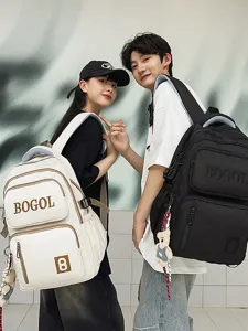 Lässiger großer Vintage-Schulrucksack für Studenten und Schüler, moderner Unisex-Rucksack.