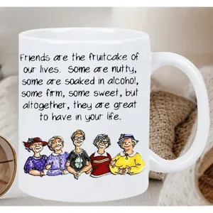Tazza da caffe in ceramica con testo divertente e illustrazione, ideale per ufficio.