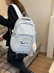 Mochila escolar de estilo japonés dulce gran capacidad bonita mochila casual para chicas jovenes
