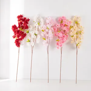 Künstliche Kirschblüten Zweige Kunstblumen für Hochzeit und Zuhause Dekoration.