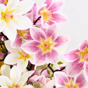 Ramo Di Fiori Di Seta Di Magnolia Artificiale Per Casa Soggiorno Hotel Matrimonio Festa Decorazione Floreale