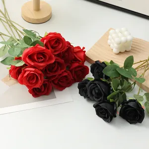 Artificial rose bouquet for home decor wedding party photography props valentine gift