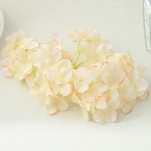 Artificial small hydrangea flower heads for DIY crafts, clothing accessories, and gift boxes.