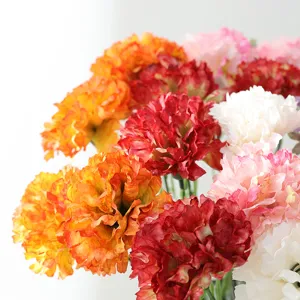 Künstliche Nelken Blumenstrauß Kunstblumen Gesteck für Heimtextilien Hotel Dekoration