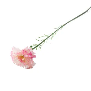 Künstliche rosa Nelke einzelner Stiel Falsche Blume für Heimdekoration und Restaurant.