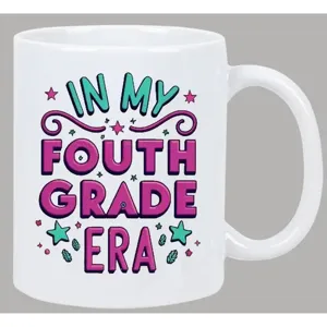 Custom printed white ceramic coffee mug detail, perfect for office use and daily drinkware.